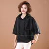 Women's Blouses FairyNatural Spring Autumn Korean Fashion Designer Women Loose Shirts Ladies Casul Ptachwork Retro Streetwear Big Size