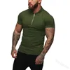 Herren-T-Shirts, modisch, lässig, einfarbig, kurzärmelig, hochwertiges, schlankes T-Shirt für Männer, Fitness-Kleidung