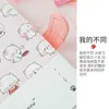 A5/A6 Kawaii dessin animé cahier PU couverture souple mignon chat patte journal livre papeterie Jornal planificateur livre cadeau