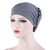 Vêtements ethniques femmes coton respirer chapeau femmes Hijabs Turban élastique tissu tête casquette dames cheveux accessoires musulman Scarf2684