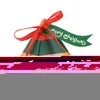 Gift Wrap Cute Christmas Party Santa Claus Dessert Packing Box Triangle Eco Paper Candy Bakery Biscuits Friendly Case Cake X4R7