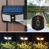 Solar Wall Lights 360 LEDs 2000 Lumens Waterproof Outdoor Solar Yard Garden Street Induction Night Light With Remote Control