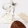 Boucles d'oreilles créoles papillon créatives, petites perles, longues pampilles, bijoux de luxe à la mode, cadeau tendance unique, 2022