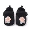 Primeiros caminhantes 0-18m bebê fofo infantil garotinha tricotada 3d Flor Pre-Princess Princesa Sapatos Sofes Non Slip Tamanho