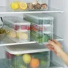 Bouteilles de stockage Réfrigérateur de grande capacité Boîte de conservation des aliments frais Conteneur de réfrigérateur à trois couches Oeuf Légumes Fruits Tiroir Organisateur