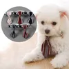 Dog Apparel Pet Tie Cat Gentleman Collar Fashion Triangle Scarf With Bell Safe Soft Products Accessories