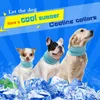 Dog Apparel Summer Pet Cooling Bandana Collar Sunstroke Prevention Puppy Scarf Ice Collars For Small Medium Large Dogs Pitbull