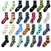 Women Socks Pineapple Funny Personality Butterfly Rainbow Candy Color Blueberry Flamingo Avocado Animal Harajuku Skarpetki Meias