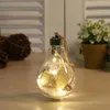 Decorações de Natal Luzes de bola LED à prova d'água para casamento de árvore em casa decoração interna de decoração transparente lâmpada plástica