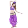 Trajes de dança de barriga de palco define calças orientais India Roupas Bellydance Bollywood Style 10 Colors