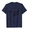 Męskie koszule Tshirt Mississippi Girl I Love State Home Shirt Tops for Men Cosie Leisure Graphic