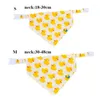 Abbigliamento per cani bandanas personalizzabili cuccioli di gatto bandana/bavaglini con accessori per frutta in cotone grande sciarpa per forniture per animali domestici estivi