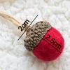 Juldekorationer 6st Xmas Tree Wool Felt Acorn Pine Cones Diy Pendant Hanging Ornament Dekor Hem År Party Creative Kids Gifts