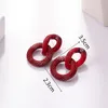 Korean Simple Double Circle Dangle Earring Colorful Pendant Earring For Women Fashion Small Pendientes Jewelry Gifts