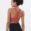 Camisas ativas Nylon Top Women Bra Sexy Mulher Sexia Respirável Roupa Fitness Yoga Sports para Gym 22 cores