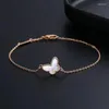 Bracelets porte-bonheur Type forme papillon pour femmes cadeaux de luxe bonne qualité filles accessoires de décoration à la main