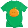 Heren t shirts cartoon oranje creatief ontwerp print mannen en dames straat hetzelfde t-shirt pure katoenen ronde nek 14 kleur 2022 zomertrend top