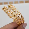 Bangle 24k Ethnic Beads Golden Color Saudi Arabic Bracelets For Girls Female Bracelet Girl Africa Wedding Jewelry