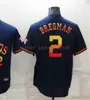 2アレックスブレグマンニューベースボールジャージ3ジェレミーペナ5ジェフバッグウェル7craig biggio 10 yuli Gurriel ed Jersey