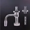 Tubo jateado de areia solda completa terp salpiper quartzo banger unhas bibidas bordas pregos de quartzo com tampa pilar para rig bong bong 10m 14mm 18mm junta de 18 mm