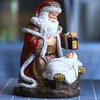 Juldekorationer Lykta Santa Claus Ornament Decoration Holiday Gifts Harts Hantverk Navidad Merry For Home