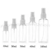 Bottiglie di stoccaggio 2 pcs 30 ml 50 ml 100 ml trasparente spray vuoto contenitore cosmetico contenitore all'ingrosso all'ingrosso