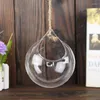 Vases 1PC High Quaility Flower Hanging Glass Plant Vase Clear Onion Shape Handmade Hydroponic Container Pot Decro