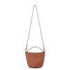 Women's Designer Bags Arc De Triomphe Women's Bucket Lock Top Layer Lychee Grain Cow Leather Messenger Hand Factory Direct Sales