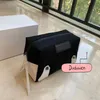 17X8X11cm classic B len makeup storage bags zipper canvas cosmetic bag with gift box collection item281F