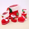 Christmas Decorations 1PC Trees Hang Little Shoes Pendant Gift Candy Boots Stocking Household Drop Ornament Kids Party Favors