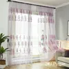 Curtain Two Style Tulle Voile Door Window Balcony Sheer Panel Screen Home Room Hanging Decor Children's #276674