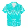 Chemises décontractées pour hommes de haute qualité hommes à manches courtes bouton tatouages chemise tribale Slim Fit Muscle personnalisé polynésien Hawaii tribu hauts