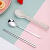 Dinnerware Sets Cutlery Set Flatware 304 Stainless Steel For Camp Picnic Family Gatherings Include Tableware With Case Home Kitchen Silver