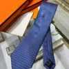 mens luxury necktie damier quilted ties plaid designer tie Brand silk tie with box