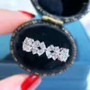 Wedding Rings Luxury Bling Zircon Stone Silver Color For Women Engagement Bridal 2022 Fashion Korea Accessories