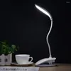 Lampes de table 5V USB Power LED Lampe flexible ￩tude de lecture LIVRES LIVRES LIGRES OEUX PROTECK avec clip pour l'￩clairage de la chambre ￠ la maison