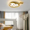 Ceiling Lights Modern Led Children's Room Bedroom Pink/blue/yellow Home Interior Lighting Lamp