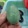 Decorative Figurines 1pcs 4-5cm Green Aventurine Quartz Egg With Natural Bell Chakra Healing Crystal Reiki Stone Carved