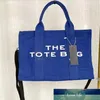 Borsa a tracolla in tela Borsa grande da donna con logo Shopper in stoffa Stampa di lettere Borse a tracolla Borsa a mano Ins308R