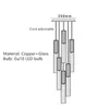 펜던트 램프 미국 LED 벽 sconces 원통형 투명 유리 유리 황동으로 침실 침대 옆 램프 미니멀리스트 조명기구