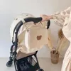 Stroller Parts Baby Accessory Bag Nappy Organizer Born Diaper Mommy Single Shoulder Handbag Zipper Embroidery Bear Mom Bags