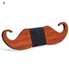 Bow Ties Unisex Wooden Moustache Tie Hollow Out Carved Retro Neck Adjustable Vintage Fashion Women Men High Quality