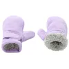 Akcesoria do włosów dziecięce niemowlę dzieci zimowe rękawiczki łatwe do dzieci dziewczęta ciepłe gęste polarowe rękawiczki palców dla dzieci