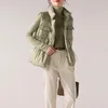 Kvinnors västar ljus 2023 Autumn Winter Women Ultra Down Vest White Duck Jacket Short Coat Parka damer ärmlös väst