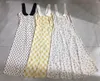 Casual Dresses Women Vintage Style Doll Collar Sleeveless Dot Print Slim Long Dress