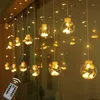 Party Event Decoration LED Light String Hanging Wishing Ball Curtain Atmosphere Lamp For Wedding Birthday Christmas Room DIY