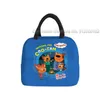 Borse portaoggetti TpnkoTa Three Kittens Lunch Borsa termica portatile con cerniera Cute 3D Bambini Studenti Ragazzi Ragazze Scuola Cartoon Cooler