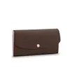 2022 Emilie Wallet luxury purses card holder women purse genuine with orange box fashion single zipper pocke men woman leather lon2977