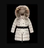 2022 소녀를위한 후드가있는 재킷 파카 코트 따뜻한 두꺼운 다운 재킷 어린이 후드 리얼 100% 모피 겨울 코트 어린이 파카 111 어린이 소녀/여성 소년 Jacke