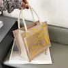 Bolsas de almacenamiento, bolso transparente con grafiti, cristal transparente, moda para mujer, bolso de hombro para playa, bolso cruzado de lino y algodón